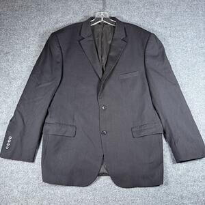 Jos A. Bank 46R Gray 100% Wool Men's Blazer Suit Jacket Sport Coat